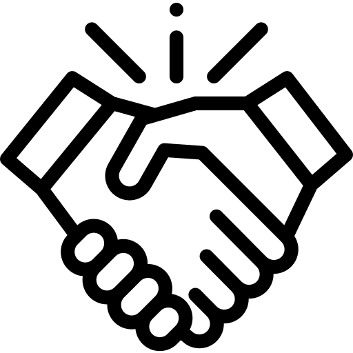 Apreton de manos que refiere al compromismo de la empresa